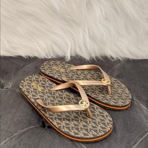 Brand New (Without Tags) Michael Kors Flip Flops